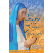 In Spanish Libro de Bolsillo de El Rosario de los 7 Dolores (Seven Sorrows Rosary) Booklet with Immaculee