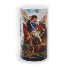 THREE ARCHANGELS - 4x7 LED Candle - LED Flameless Devotion Prayer Candle