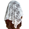 WHITE LACE CHAPEL VEIL - Handmade by  the Sisters of Daughters of Mary_a