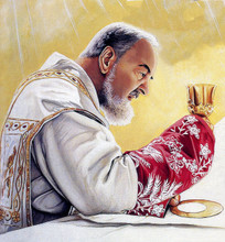 ST. PADRE PIO Prayer after Communion - Prayer Card - front