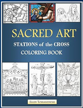 SACRED ART - STATIONS of the CROSS COLORING BOOK