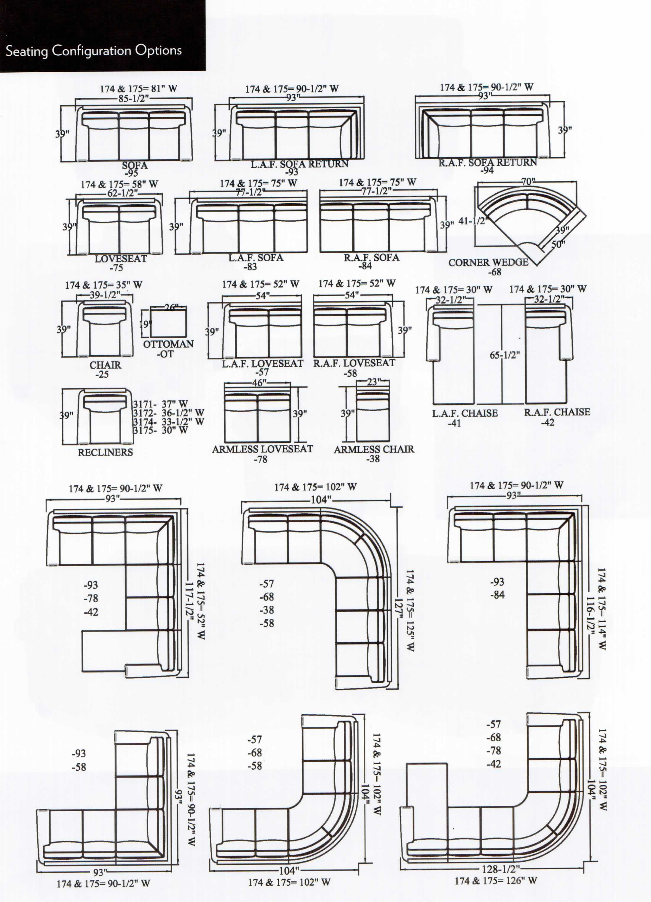 Create your own sofa or sectional