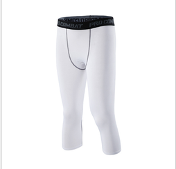 Four seasons new outdoor fitness running tight cropped pants male basketball football quick-drying compression tight leggings men
