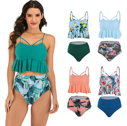 Ruffle 2pcs Tankini
