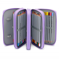 NEW-Pencil Case72 Holes 4Layers Large Capacity Stationery Storage Bag Pencil Box School Supplies0047
