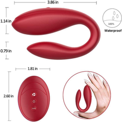 BRA-Dual engine muffler u shape g spot vibrator remote control