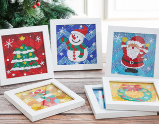 DIY 5D Christmas Diamond Paintings Embroidery art with frame