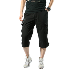 2304NEW-Men's multi-mouth mid-pocket pants6902