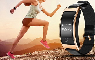 CK11S SmartPro 0.66inch Bluetooth Smart Bracelet with Blood pressure tracker,heart Rate monitor, Blood Oxygen Monitor and even more