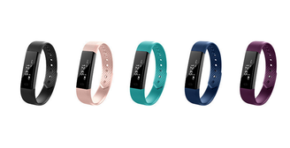 Bluetooth Fitness Tracker in 5 Colours