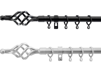 Extendable Metal Curtains Rod 1.7m-2.5m
