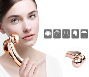 Micro-current  3D Shape 360°Face Body Beauty Roll Massager7212