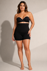Seamless High Waist Curve-Sculpting Shorts Black
