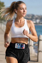Waterproof Running Waist Belt with Touchscreen Phone Holder 7217
