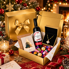 Luxury Christmas Mini Wine Gift Hamper B256