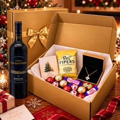 Luxury Christmas Château Les Raymonds Bordeaux & Jewellery Gift Hamper B260
