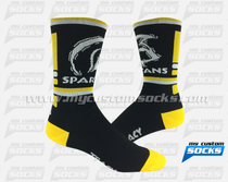Custom Socks - Tracy Spartans black