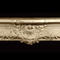 A large acanthus leaf center spray is front and center on this Louis XIV French Marble Mantel