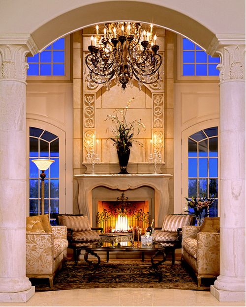 The Parc French Stone Fireplace Mantel Purchase the lightweight Pachel aka Parc stone fireplace mantel surround with Modern and French design elements. The look and texture of natural limestone