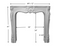 Specifications of our small French style plaster fireplace mantel
