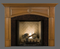 The Lennox fireplace mantel in cherry makes a beautiful addition to your home!