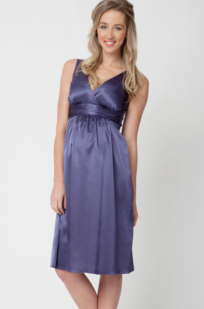 Purple Ripe Limited Maternity Satin Maternity Occasion Dress Like