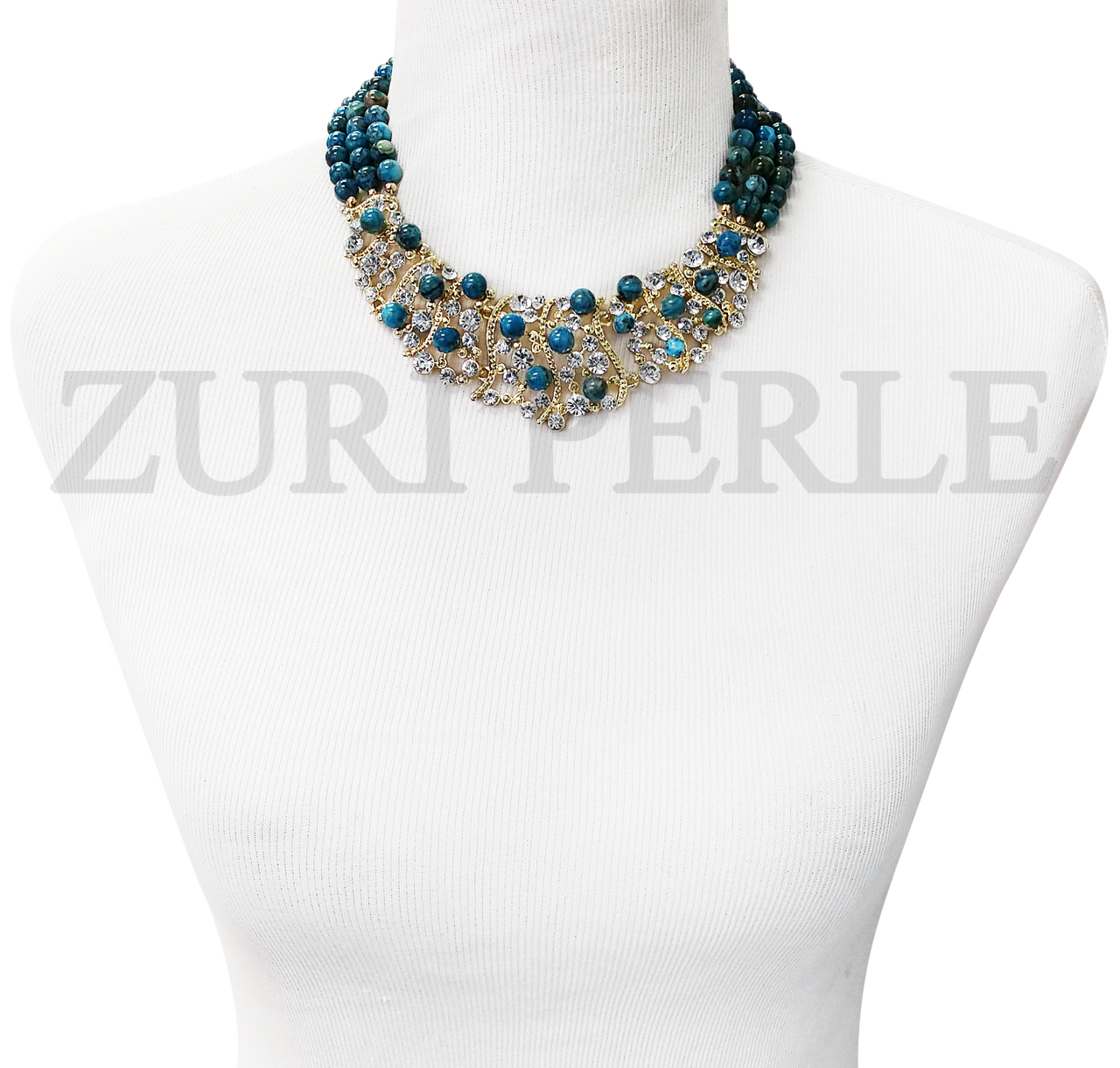 Handmade Blue Lace Agate Necklace Made With Blue Lace Agate Beads