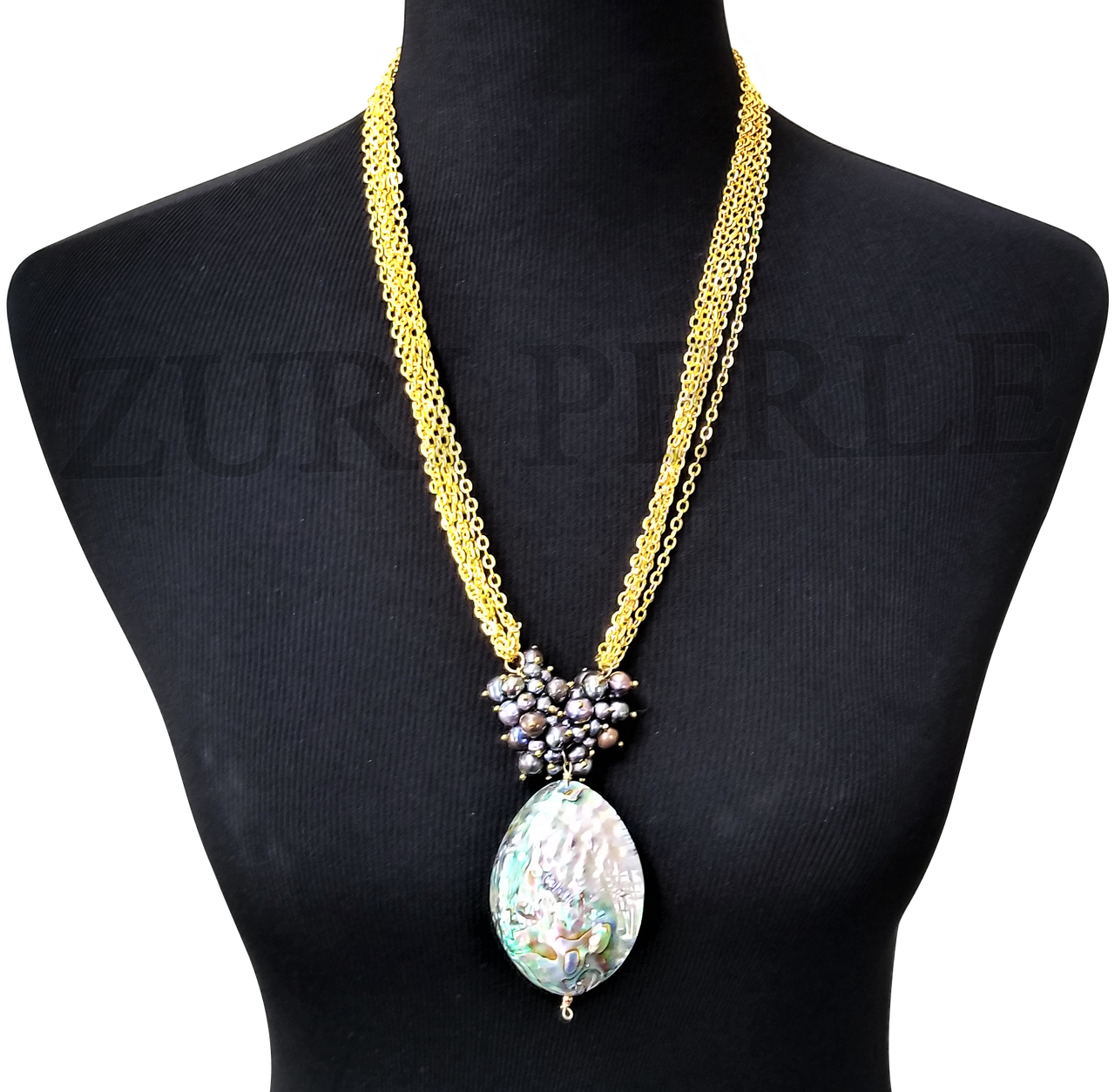 ONA - Women Handcrafted Abalone Pearl Necklace Made in America