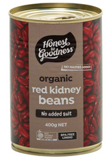 Red Kidney Beans Can- 400g (Organic, H2G)