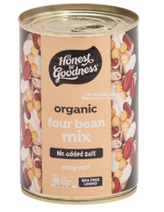 Four Bean Mix Can - 400g (Organic, H2G)