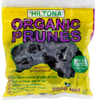 Prunes Unpitted, 250g (Organic, H2G)
