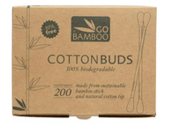 Bamboo Cotton Buds- 200 Pack (100% Biodegradable)
