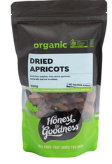 Dried Apricots - 500g VALUE PACK (Organic, H2G)
