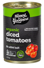 Diced Tomatoes 400g can (Organic, H2G)