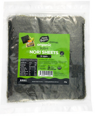 SUSHI NORI, Seaweed, 10 Sheets (H2G, Organic)