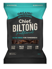 CHIEF BEEF BILTONG, 30g (Organic, Grass-Fed)