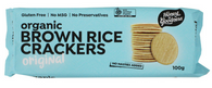Brown Rice Cracker, Original, 100g (H2G, Organic)