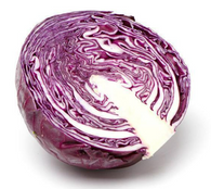CABBAGE Red HALF- Each (Certified Organic)