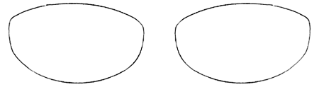 Rimless Glasses: Selectable Lens Shapes