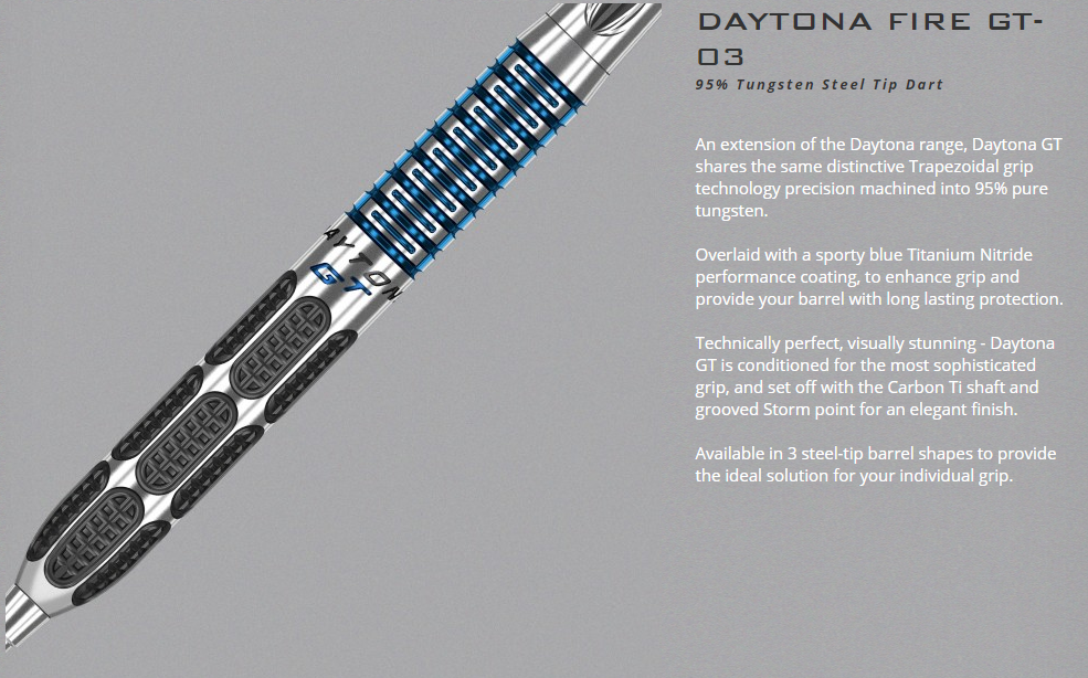 24g 26g Target Daytona Fire GT-03 95% Tungsten Darts