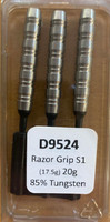 Designa Razor Grip - Soft Tip Dart - 20g - 85% Tungsten - S1