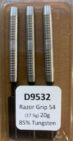 Designa Razor Grip - Soft Tip Dart - 20g - 85% Tungsten - S4