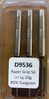 Designa Razor Grip - Soft Tip Dart - 20g - 85% Tungsten - S6