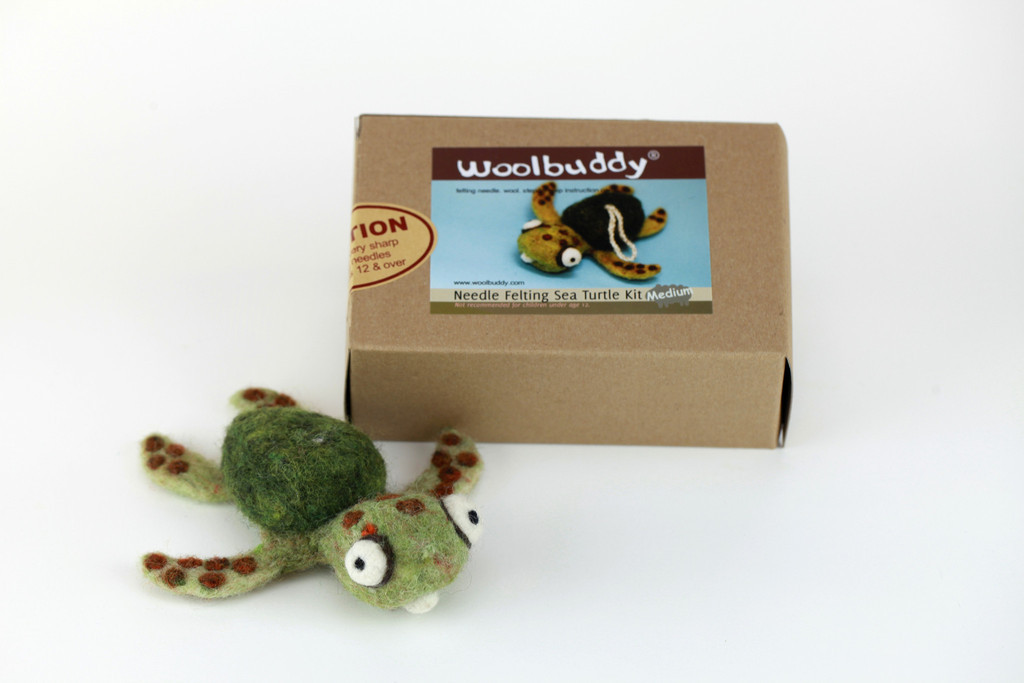 Woolbuddy Needle Felting Frog Kit