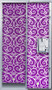 Locker Lookz Wallpaper Purple Scroll 