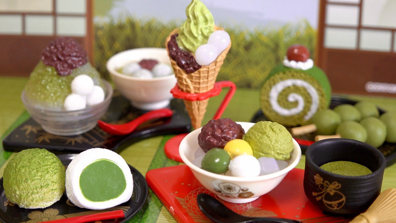 Re-Ment Miniature Japanese Green Tea Matcha Sweets Full set of 8 Shipped From NJ 
