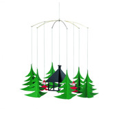 Pixies in the Christmas Forest Mobile by Flensted