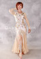 RADIANT BLISS Egyptian Beaded Dress - Beige, White, Gold and Amber