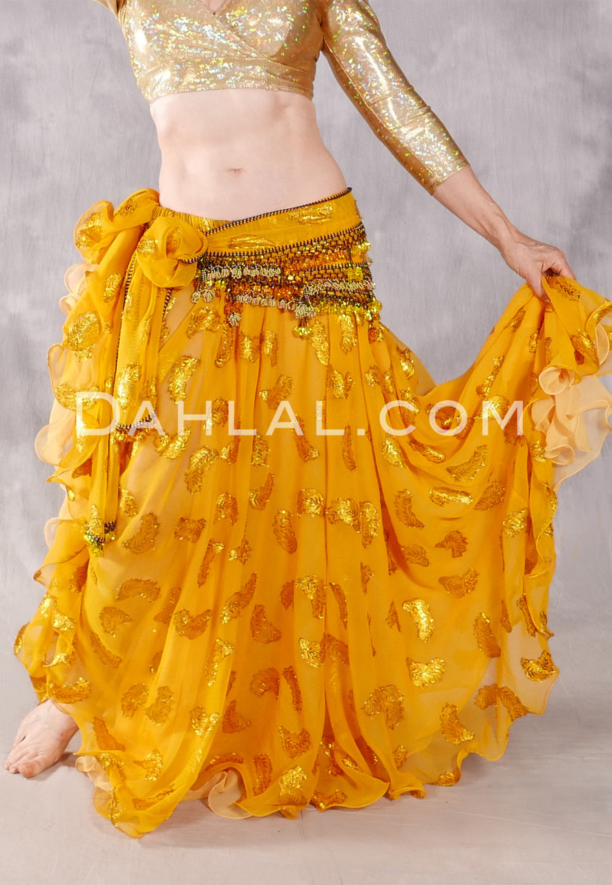 Yellow Chiffon Skirt