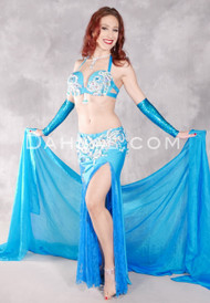 FARAH Egyptian Costume - Turquoise and Silver
